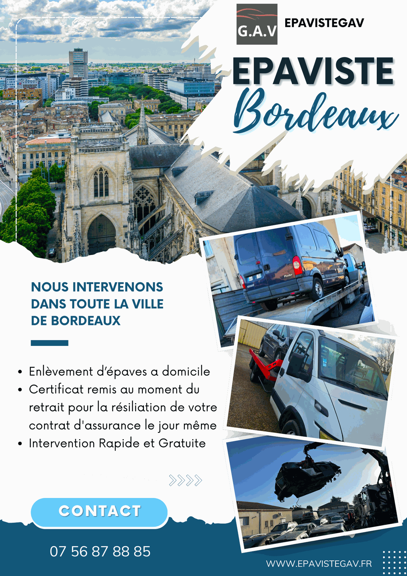 Enlèvement Bordeaux Epaviste Bordeaux